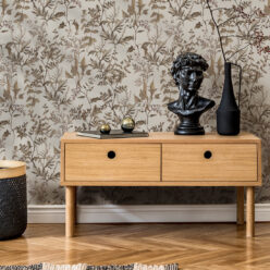 Wallpaper Republic - Floral Emporium Collection - Antique Botanica - Stone - Insitu