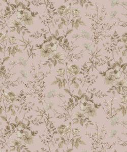 Wallpaper Republic - Collezione Emporio Floreale - Belle Fleur - Dusty Pink - Swatch