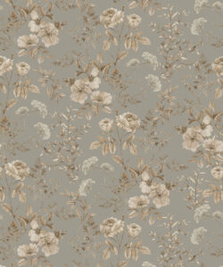 Wallpaper Republic - Collezione Emporio Floreale - Belle Fleur - Grigio Sage - Campionario
