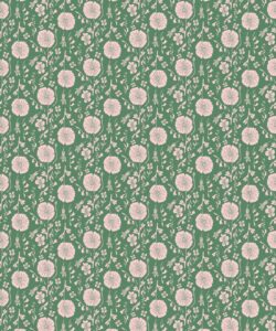 In Bloom Collection - Wallpaper Republic - Meadow Dreams Wallpaper - Colorway: Forest - Swatch