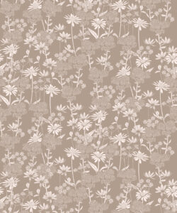In Bloom Collection - Wallpaper Republic - London Street Flowers Wallpaper - Colorway: Earth - Swatch