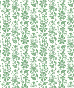In Bloom Collection - Wallpaper Republic - Corsage Wallpaper - Colorway: Corsage Pear Green - Swatch