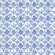 In Bloom Collection - Wallpaper Republic - Gefächerte Blumen Tapete - Farbvariante: Blau - Muster
