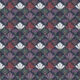 In Bloom Collection - Wallpaper Republic - Fanned Flowers Wallpaper - Colorway: Night - Swatch