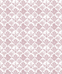 In Bloom Collection - Wallpaper Republic - Fanned Flowers Wallpaper - Colorway: Rose - Swatch