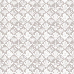 In Bloom Collection - Wallpaper Republic - Fanned Flowers Wallpaper - Colorway: Taupe - Swatch