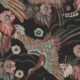 Papel pintado Bird Paradise - Colorway: Ink - Muestra