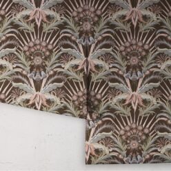 Morning Flowers Wallpaper - Colorway: Espresso - Roll