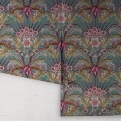 Morning Flowers Wallpaper - Colorway: Tropical Teal - Rolls