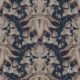 Sunset Lilies Wallpaper - House of Heras - Gardens of Andalucia - Lookbook - Colorway: Navy - Swatch