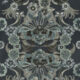 Hummingbird Garden Wallpaper - Farbvariante: Mitternacht - Swatch