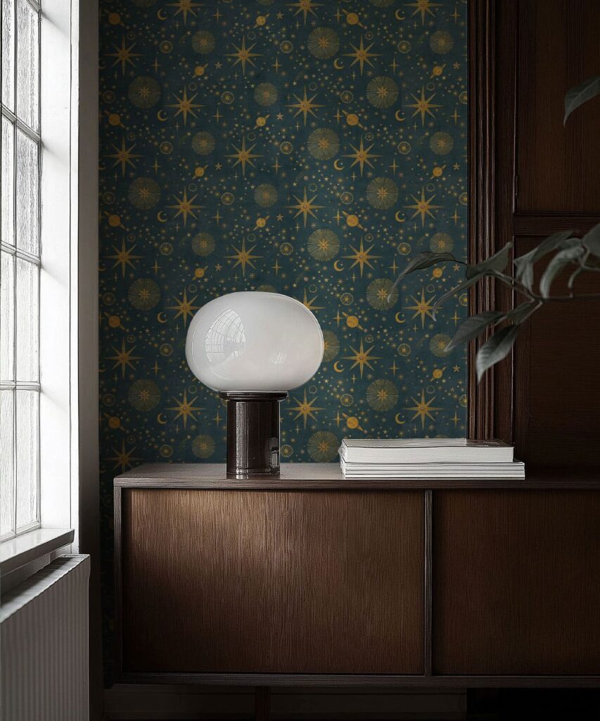 Papier peint Voie lactée - Bethany Linz - My Sydney Collection - Colourway : Ciel nocturne - Insitu