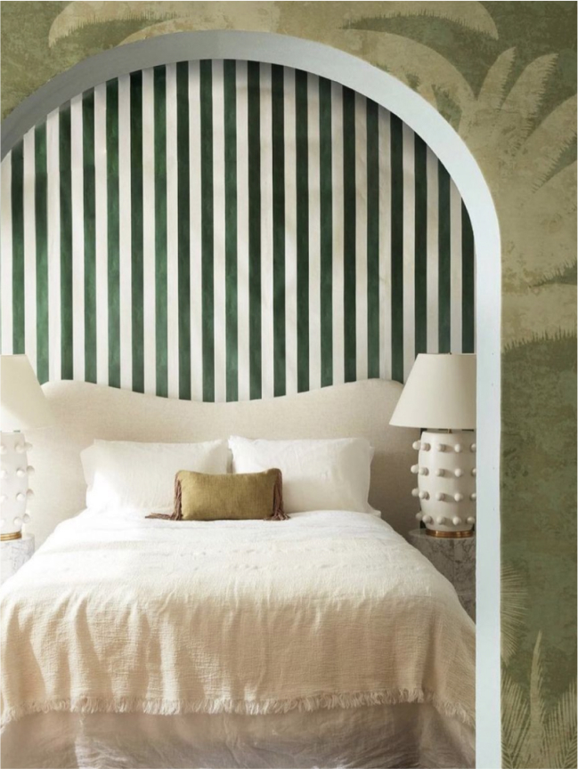 Shadow Pams - Mint e Fresco Stripe - Green - Camera da letto