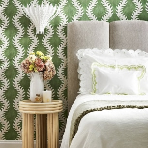 Fern Wallpaper - Colourway: Fern Green - Instagram Image
