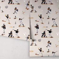 Milton & King Studios • Baseball Wallpaper • Orange Nation • Rolls