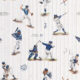 Milton & King Studios • Baseball Wallpaper • Pinstripes • Swatch
