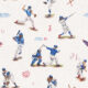 Milton & King Studios • Baseball Wallpaper • Strangers • Swatch