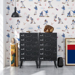 Milton & King Studios • Baseball Wallpaper • Strangers • Bedroom