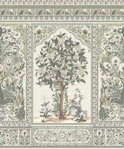 Pavilion Mural - Collection Palace Grove - M&K Studio - Swatch - Colorway : Lin