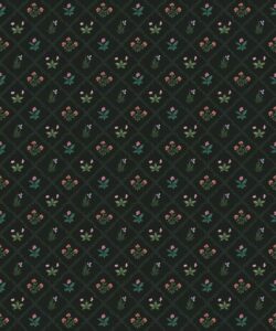 Papier peint Floret - Collection Palace Grove - M&K Studio - Swatch - Colorway : Jewel