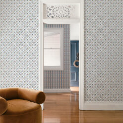 Floret Wallpaper - Palace Grove Collection - M&K Studio - Insitu - Colorway: Ruby