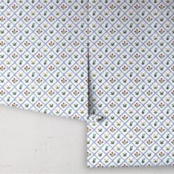 Floret Wallpaper - Palace Grove Collection - M&K Studio - Roll - Colorway: Ruby