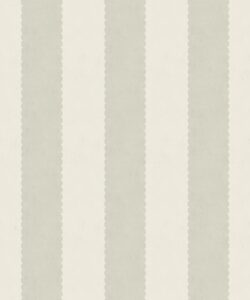 Papier peint à rayures festonnées - Collection Palace Grove - M&K Studio - Swatch - Colorway : Lin