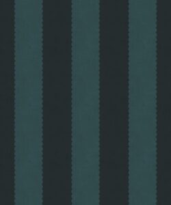 Papier peint à rayures festonnées - Collection Palace Grove - M&K Studio - Swatch - Colorway : Topaz