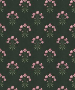 Papier peint Geranium - Collection Palace Grove - M&K Studio - Swatch - Colorway : Jewel