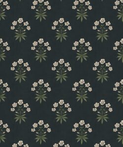 Papier peint Geranium - Collection Palace Grove - M&K Studio - Swatch - Colorway : Topaz