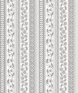 Papier peint Ribbon - Collection Palace Grove - M&K Studio - Swatch - Colorway : Ivory