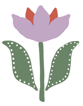 Clash HappensPapel Pintado Flora | Colorway: Lavender  y Green | Colección Anything But Basic | Gray Benko x Milton&King