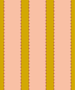 Papel pintado Pati | Colorway: Peach | Colección Anything But Basic | Gray Benko x Milton&King | Muestra