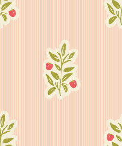 Papel Pintado Piper,Nooooo | Colorway: Peach  y Rosa | Colección Anything But Basic | Gray Benko x Milton&King | Muestra
