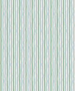 Papel pintado Can't Keep It Straight | Colorway: Azul y Green | Colección Anything But Basic | Gray Benko x Milton&King | Muestrario