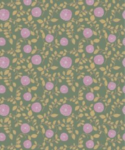 Papel pintado Mary Lennox | Colorway: Lavender & Green | Colección Anything But Basic | Gray Benko x Milton&King | Swatch