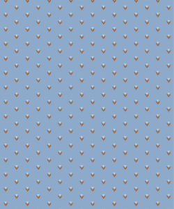 Papel Pintado Cocina de Nana | Color: Periwinkle  y Marrón | Colección Anything But Basic | Gray Benko x Milton&King | Muestrario