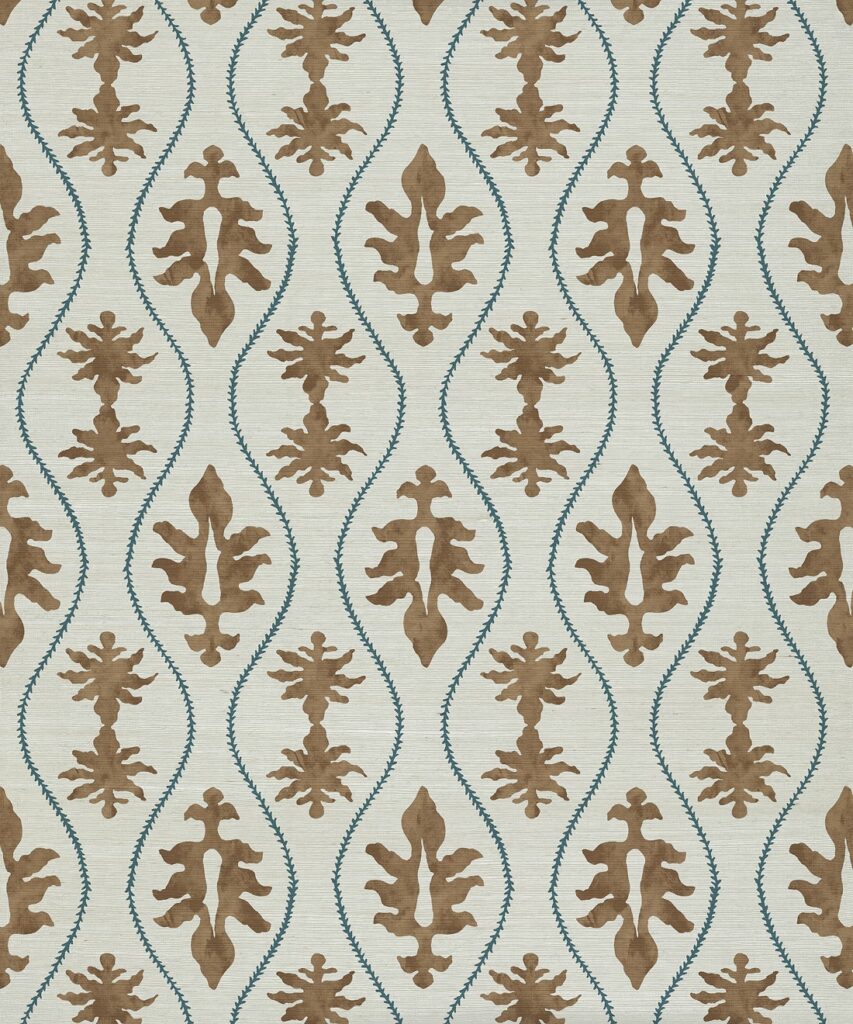 Papier peint Great Jones Grasscloth - Coloris : Chestnut - Collection Pattern Play