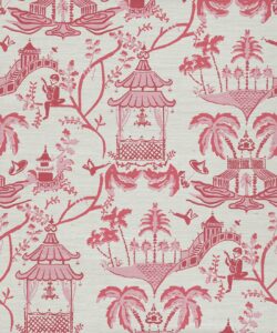 Papel Pintado Mulberry Grasscloth - Color: Peonía - Colección Pattern Play