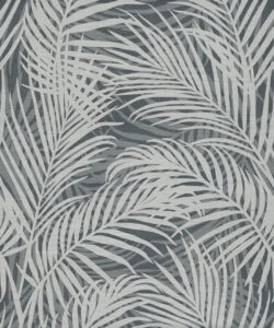 Papel Pintado Tela de Hierba Laguna Palms - Color: Denim - Colección Pattern Play