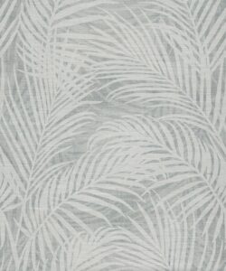 Papel Pintado Grasscloth Laguna Palms - Color: Azul Gemma - Colección Pattern Play