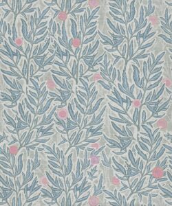 Papel Pintado Tela de Gamuza de Lino - Color: Jena Blues - Colección Pattern Play