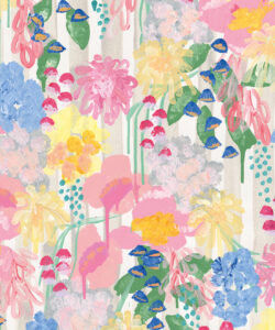 Tea Room Mural | Collezione Tender Brushstrokes | Tiff Manuell | Swatch