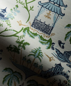 Mulberry Grasscloth Wallpaper - Colorway: Dschungel - Pattern Play Kollektion - Muster