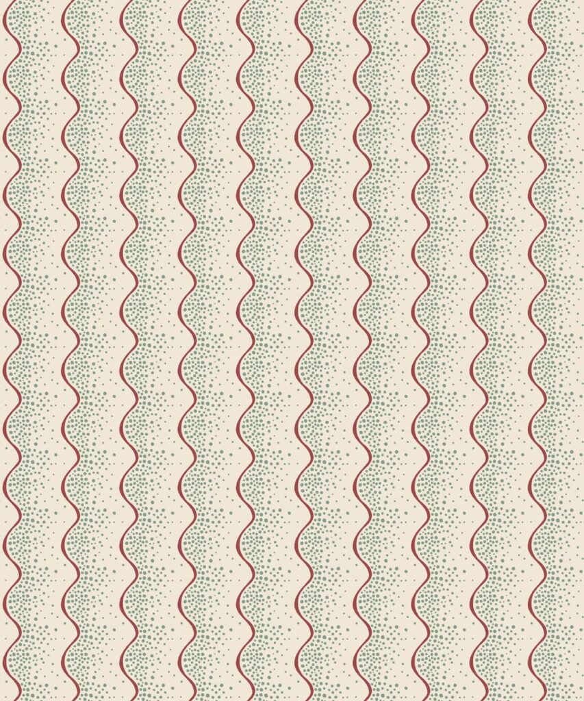 Shore Wallpaper - Colorway: Aqua - Petite Prints - Stripes Collection - Swatch