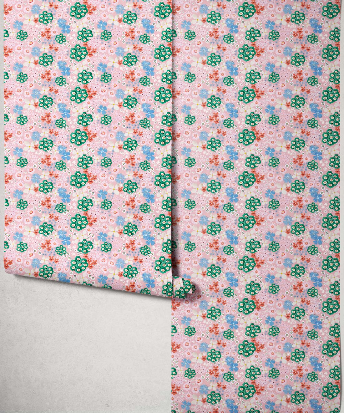 Meadow Confetti Wallpaper - Colourway: Petal Pink - Roll