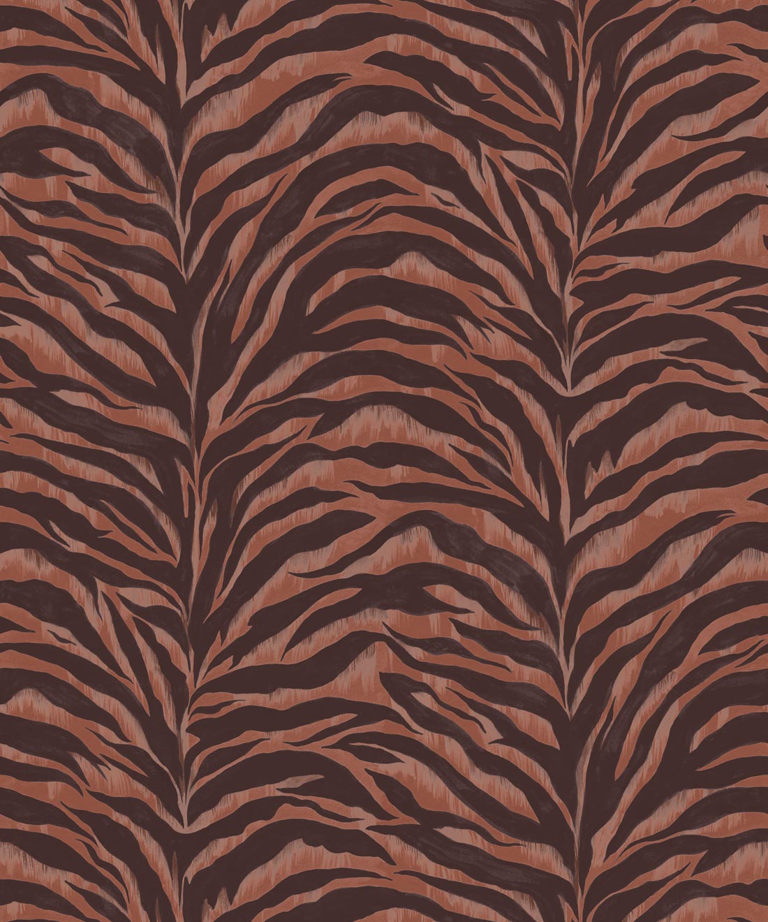 Serengeti Stripe Wallpaper - Colourway: Tiger - Swatch