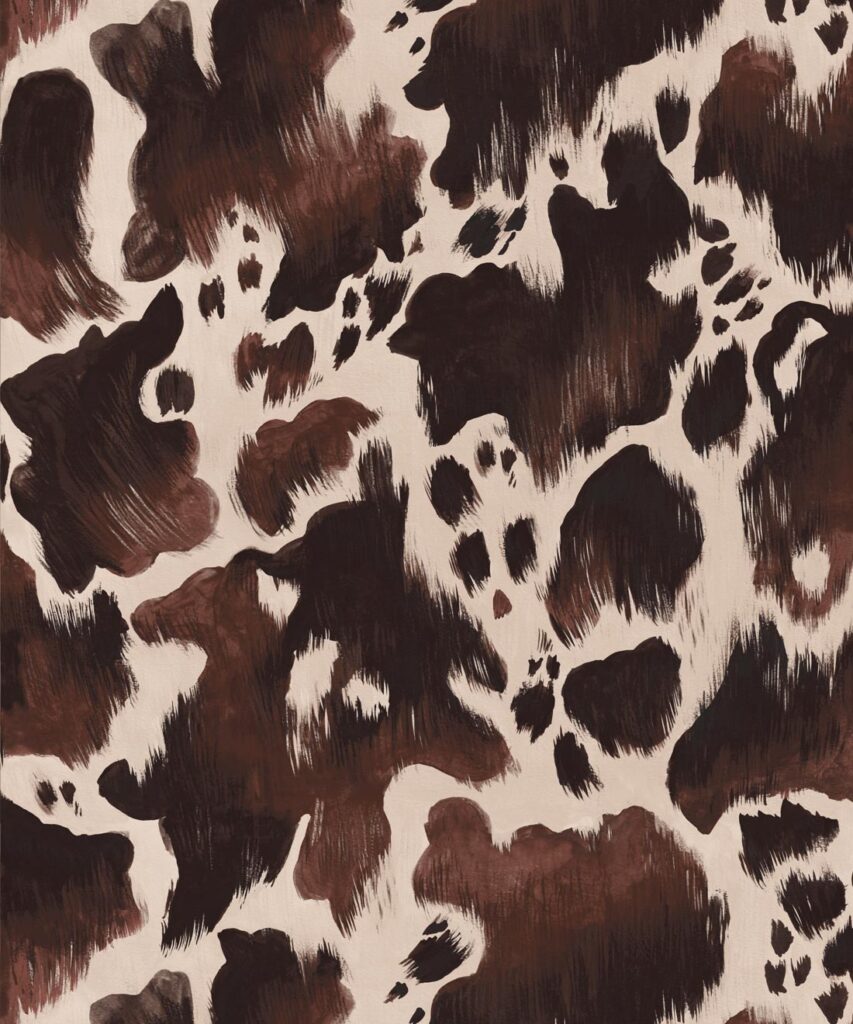 Holstein Wallpaper - Colourway: Saddle - Swatch