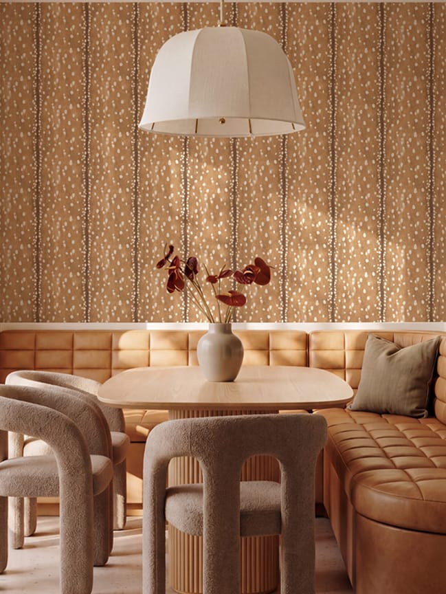 Fawn Spot Wallpaper - Wild At Heart Collection - Bambi Colourway - Insitu