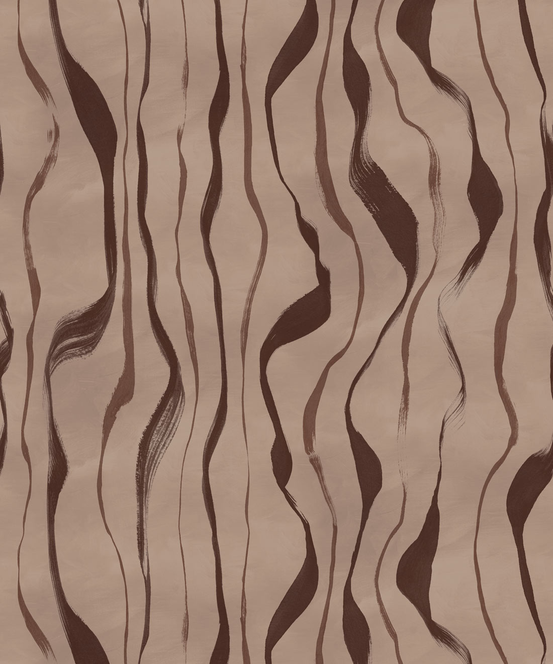 Cascade Wallpaper - Colourway: Walnut - Swatch